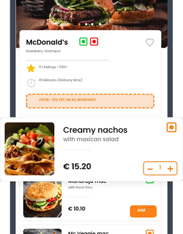food delivery app.